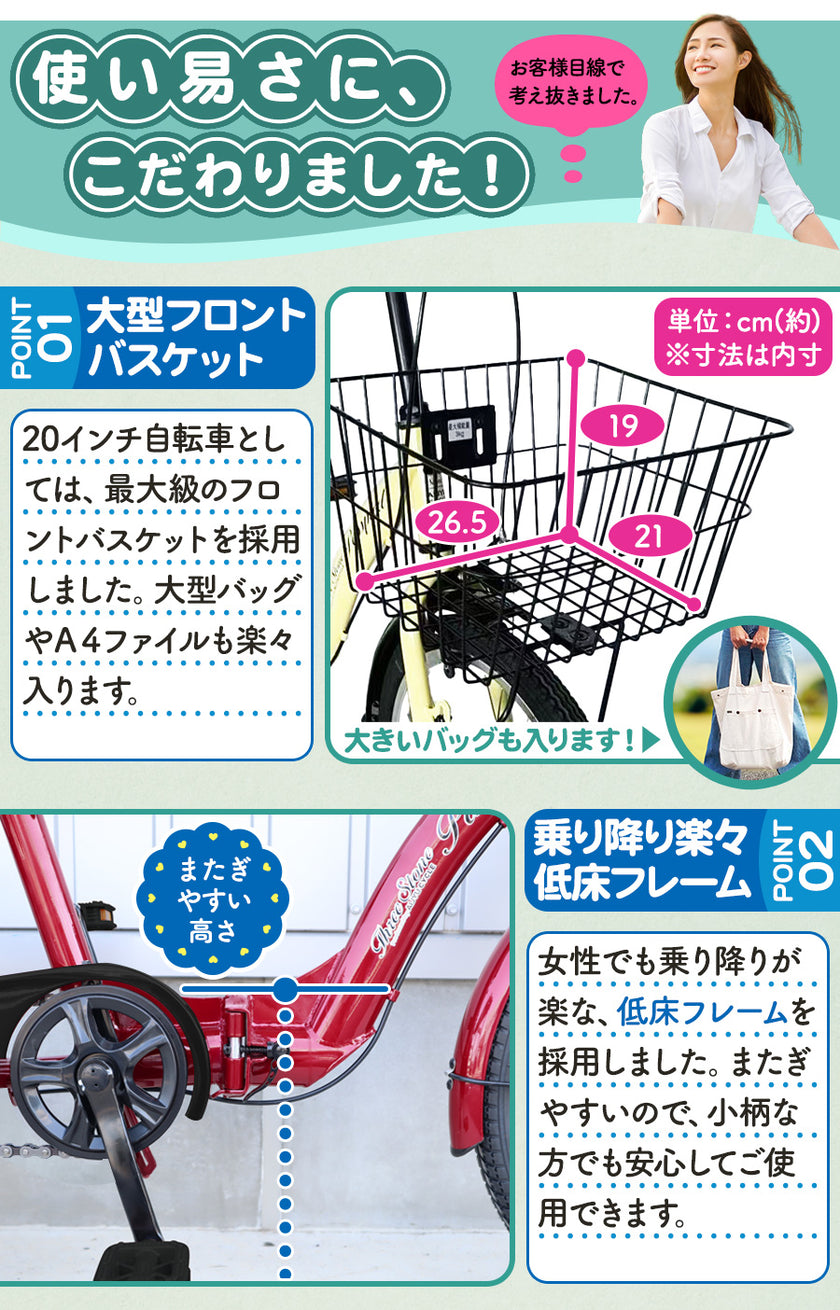 20インチ折りたたみ自転車 [TS20MB]