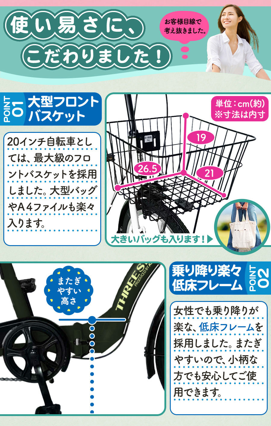 20インチ折りたたみ自転車 [TS20MB]