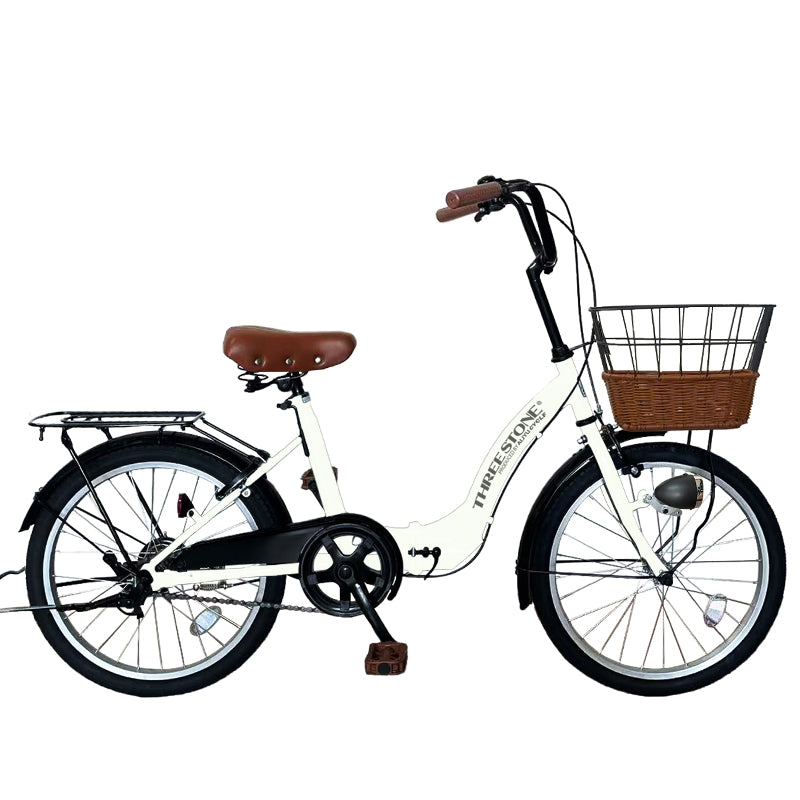 20インチ折りたたみ自転車 [TS20M-np] ノーパンクタイヤ