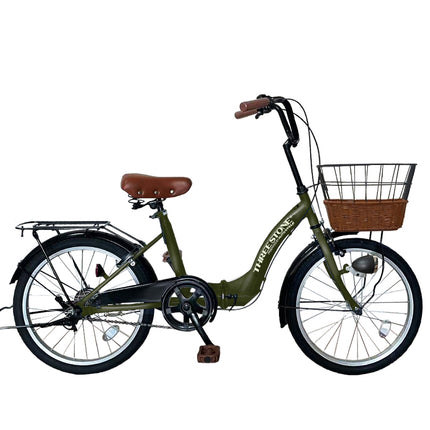 20インチ折りたたみ自転車 [TS20M-np] ノーパンクタイヤ