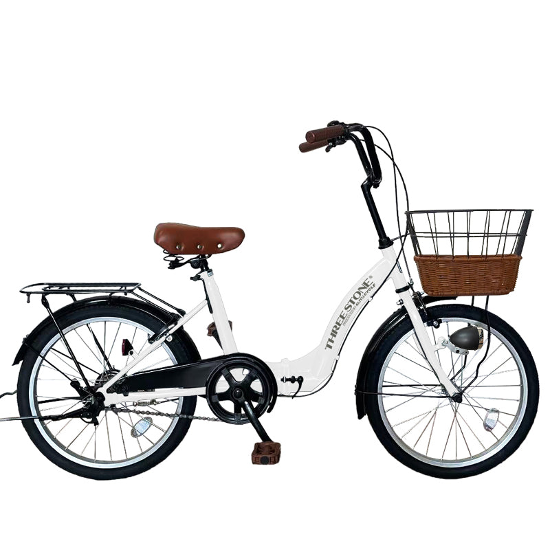 20インチ折りたたみ自転車 [TS20M-np] ノーパンクタイヤ