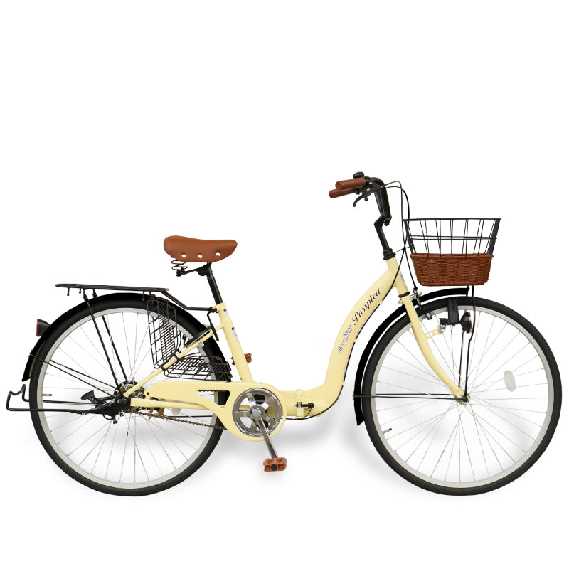 26インチ折りたたみ自転車 [TS26] シティサイクル