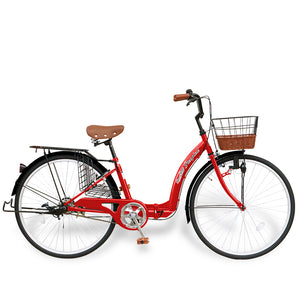 26インチ折りたたみ自転車 [TS26] シティサイクル